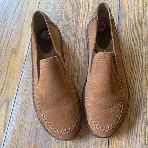 BORN light brown brushed leather shoe/super condition/womens 10